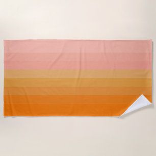 Sommer Spaß Orange und rosa Strandtuch