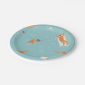 Sommer-Spaß-Pool-Party-Teller Pappteller (Schrägansicht)