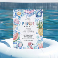 Sommer-Spaß-Poolparty-Geburtstag