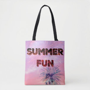 Sommer-Spaß Retro-Fett-Text-Design Tasche