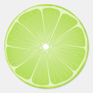 Sommer-Spaß-Runde-Lime-Aufkleber Runder Aufkleber