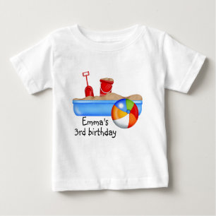 Sommer-Spaß-Sandkasten Wasserball Baby T-shirt