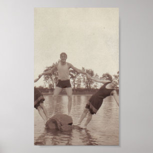 Sommer-Spaß Vintage-Fotoabzug Poster