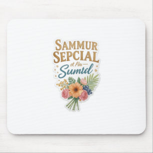 Sommer-Special-Blumen-Sticker Vintage Mousepad