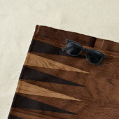 Sommer-Spiele – Schach-, Dame- & Backgammon-Design Strandtuch (Beispiel)