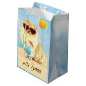 Sommer-Spitz Mittlere Geschenktüte (Rückseite Schrägansicht)