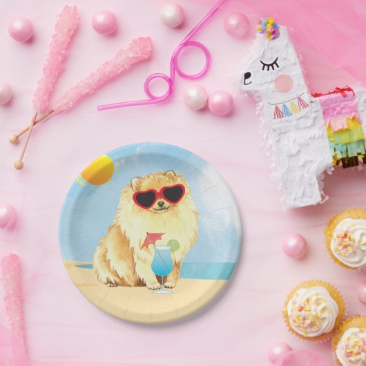 Sommer-Spitz Pappteller (Party)
