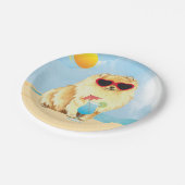 Sommer-Spitz Pappteller (Schrägansicht)