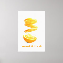 Sommer-Splash Obst-Wandkunst Leinwanddruck