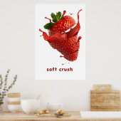 Sommer-Splash Obst Wandkunst Poster (Küche)