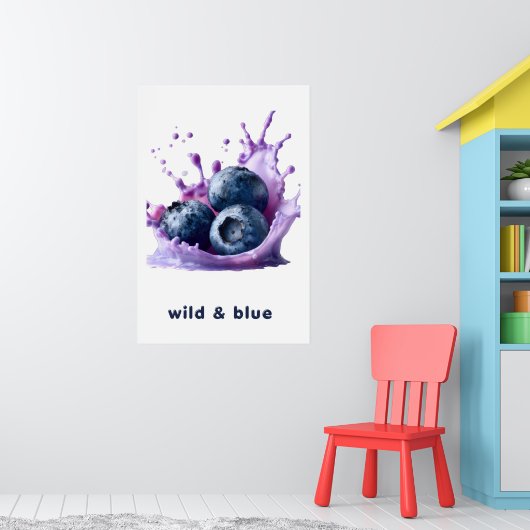 Sommer-Splash Obst Wandkunst Poster (Kinderzimmer 1)