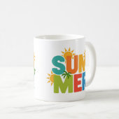 SOMMER Split Pop - Farbenfrohe tropische Farben Kaffeetasse (VorderseiteRechts)