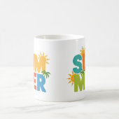 SOMMER Split Pop - Farbenfrohe tropische Farben Kaffeetasse (Mittel)