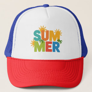 SOMMER Split Pop - Farbenfrohe tropische Farben Truckerkappe