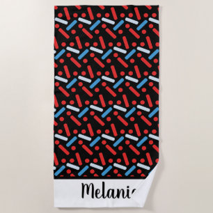 Sommer-Sprinkles-Bold-Name-Strandtuch Strandtuch