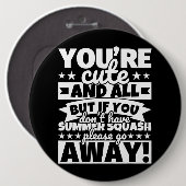 Sommer Squash Lover Food Funny Button (Vorne & Hinten)
