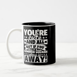 Sommer Squash Lover Food Funny Zweifarbige Tasse