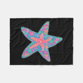 Sommer Starfish, Preppy Coasty Summer Funny Gift W Fleecedecke (Vorderseite (Horizontal))