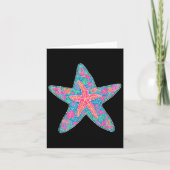 Sommer Starfish, Preppy Coasty Summer Funny Gift W Karte (Vorderseite)