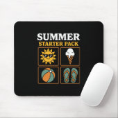 Sommer Starter Pack Sonnen Flip Flops Ll Und Eiscr Mousepad (Mit Mouse)
