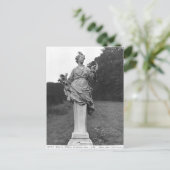 Sommer, Statue im Garten Postkarte (Stehend Vorderseite)