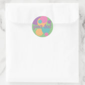 Sommer STICKER pastellfarbener Regenbogen Konfetti (Tasche)