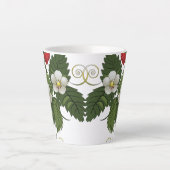 Sommer-Stil-Erdbeere Milchtasse (Vorderseite)