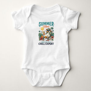 Sommer Stimmung Ente Strand Urlaub Baby Strampler