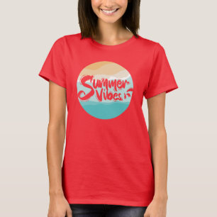 Sommer Stimmung farbenfrohe Vintage Strand T-Shirt