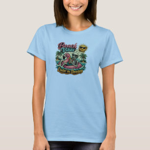 Sommer Stimmung Hübsches Strandurlaub Sonnensche T-Shirt