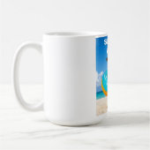 Sommer Stimmung Hund am Strand Kaffeetasse (Links)