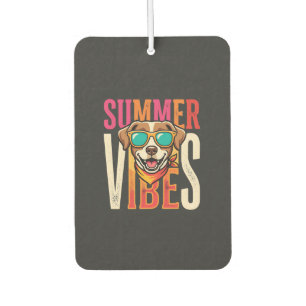 Sommer Stimmung Hund Sonnenbrille Autolufterfrischer