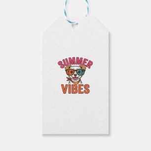 Sommer Stimmung Hund Sonnenbrille Vintage-Shirt-De Geschenkanhänger
