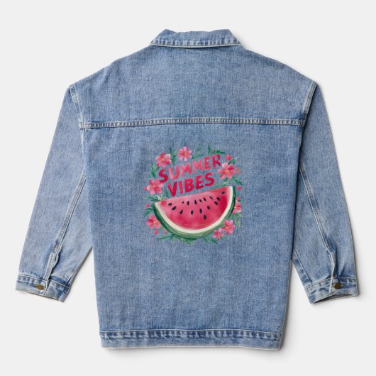 Sommer Stimmung Jeansjacke (Rückseite)