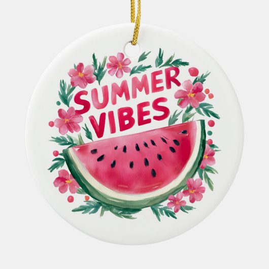 Sommer Stimmung Keramik Ornament (Vorne)