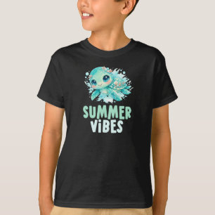 Sommer Stimmung Kinder Schildkröte T-Shirt