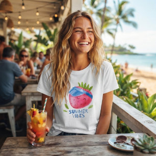 Sommer Stimmung & lustige Erdbeere T-Shirt