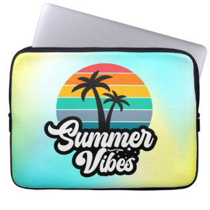 Sommer Stimmung mit Palmen Design Laptopschutzhülle