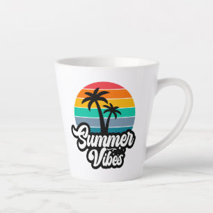 Sommer Stimmung mit Palmen Design Milchtasse