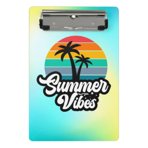 Sommer Stimmung mit Palmen Design Mini Klemmbrett