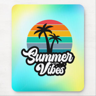 Sommer Stimmung mit Palmen Design Mousepad