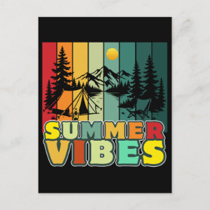 Sommer Stimmung Natur Camping Urlaub Abenteuer Postkarte