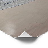 Sommer Stimmung | Ombre Strand Sonne & Sand Monogr Poster (Ecke)