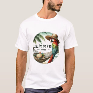 Sommer Stimmung Papagei T-Shirt