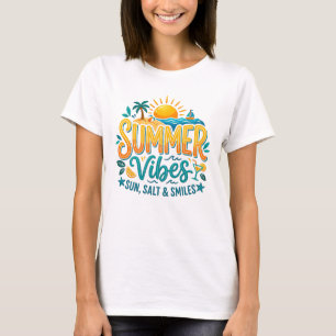 Sommer Stimmung Shirt   Sonne Salz Lächeln Strand 