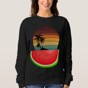 Sommer Stimmung Sonnenuntergang Wassermelone Sweatshirt