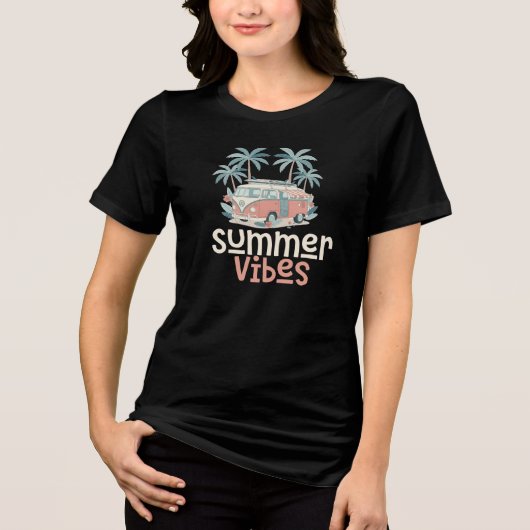 Sommer Stimmung Strand Tri-Blend Shirt (Vorderseite)