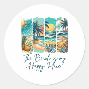 Sommer Stimmung Strandurlaub Der Strand Ist Mein G Runder Aufkleber