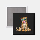 Sommer Stimmung Strandurlaub Leopard Bläst Luftbla Magnet (Vorderseite/Rückseite)