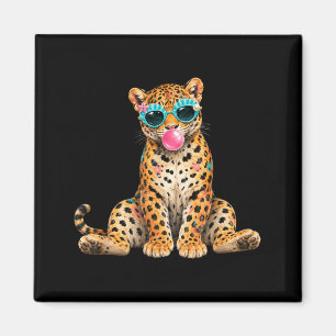 Sommer Stimmung Strandurlaub Leopard Bläst Luftbla Magnet
